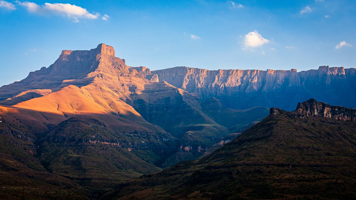 Sunrise in the Drakensberg